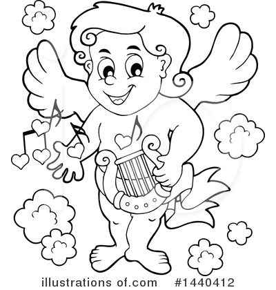 Royalty-Free (RF) Cupid Clipart Illustration by visekart - Stock Sample #1440412