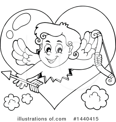 Royalty-Free (RF) Cupid Clipart Illustration by visekart - Stock Sample #1440415