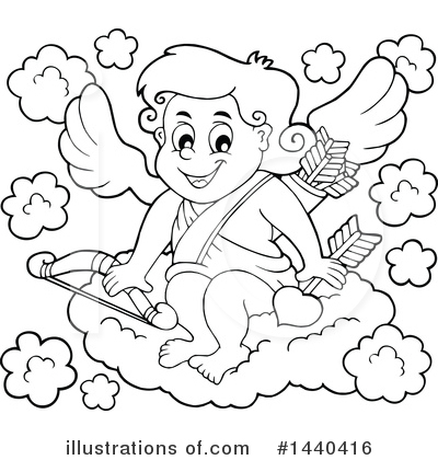 Royalty-Free (RF) Cupid Clipart Illustration by visekart - Stock Sample #1440416