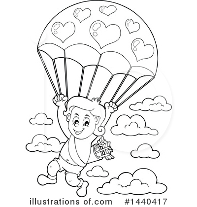 Royalty-Free (RF) Cupid Clipart Illustration by visekart - Stock Sample #1440417