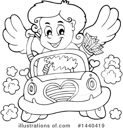 Royalty-Free (RF) Cupid Clipart Illustration by visekart - Stock Sample #1440419