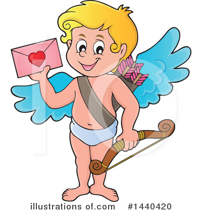 Royalty-Free (RF) Cupid Clipart Illustration by visekart - Stock Sample #1440420