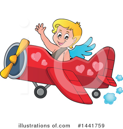 Royalty-Free (RF) Cupid Clipart Illustration by visekart - Stock Sample #1441759