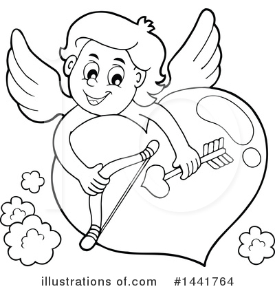 Royalty-Free (RF) Cupid Clipart Illustration by visekart - Stock Sample #1441764