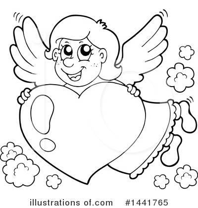 Royalty-Free (RF) Cupid Clipart Illustration by visekart - Stock Sample #1441765