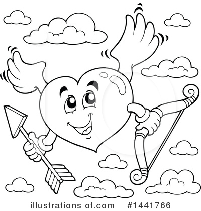 Royalty-Free (RF) Cupid Clipart Illustration by visekart - Stock Sample #1441766