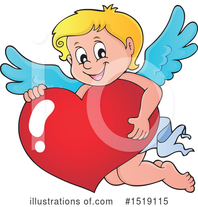 Royalty-Free (RF) Cupid Clipart Illustration by visekart - Stock Sample #1519115