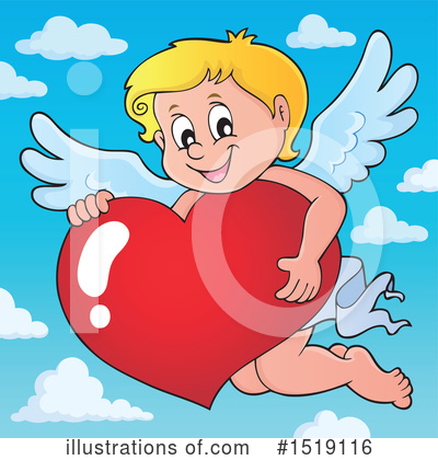Royalty-Free (RF) Cupid Clipart Illustration by visekart - Stock Sample #1519116