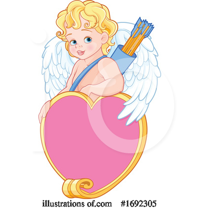 Royalty-Free (RF) Cupid Clipart Illustration by Pushkin - Stock Sample #1692305