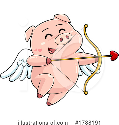 Royalty-Free (RF) Cupid Clipart Illustration by Hit Toon - Stock Sample #1788191