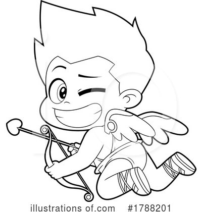 Royalty-Free (RF) Cupid Clipart Illustration by Hit Toon - Stock Sample #1788201