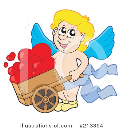 Royalty-Free (RF) Cupid Clipart Illustration by visekart - Stock Sample #213394