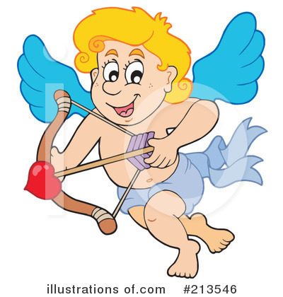 Royalty-Free (RF) Cupid Clipart Illustration by visekart - Stock Sample #213546