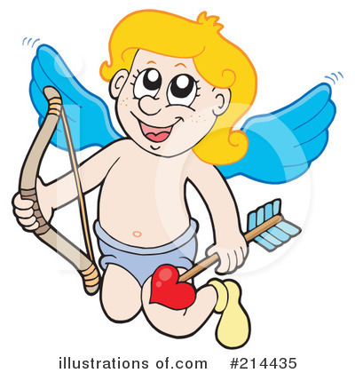 Royalty-Free (RF) Cupid Clipart Illustration by visekart - Stock Sample #214435