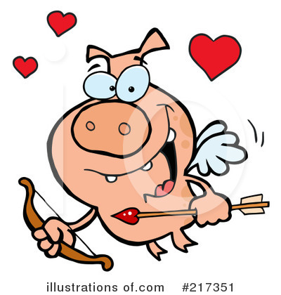 Royalty-Free (RF) Cupid Clipart Illustration by Hit Toon - Stock Sample #217351