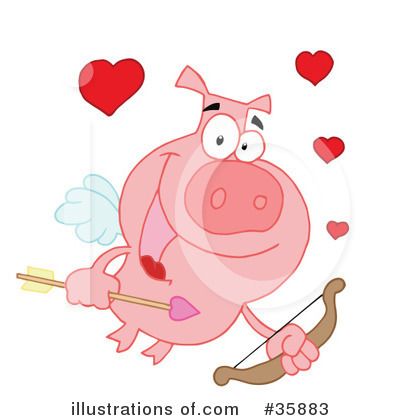 Royalty-Free (RF) Cupid Clipart Illustration by Hit Toon - Stock Sample #35883