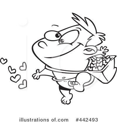 Royalty-Free (RF) Cupid Clipart Illustration by toonaday - Stock Sample #442493