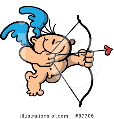 Royalty-Free (RF) Cupid Clipart Illustration by Zooco - Stock Sample #87706