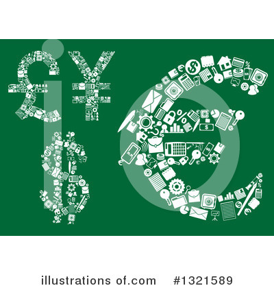 Dollar Symbol Clipart #1321589 by Vector Tradition SM