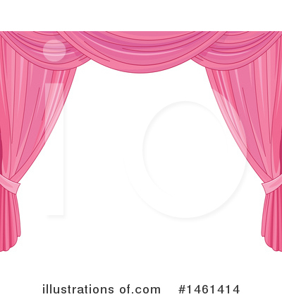 Royalty-Free (RF) Curtains Clipart Illustration by Pushkin - Stock Sample #1461414