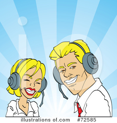 Royalty-Free (RF) Customer Service Clipart Illustration by cidepix - Stock Sample #72585