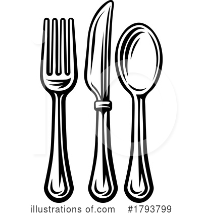 Royalty-Free (RF) Cutlery Clipart Illustration by AtStockIllustration - Stock Sample #1793799