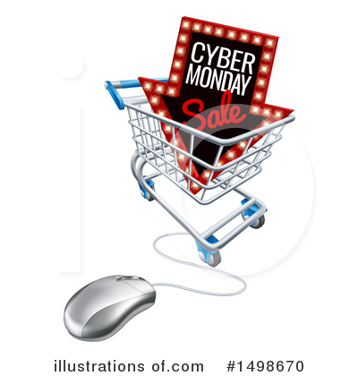 Royalty-Free (RF) Cyber Monday Clipart Illustration by AtStockIllustration - Stock Sample #1498670