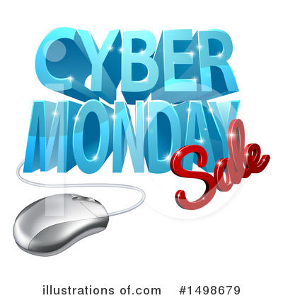 Royalty-Free (RF) Cyber Monday Clipart Illustration by AtStockIllustration - Stock Sample #1498679