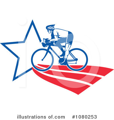 Bicycling Clipart #1080253 by patrimonio