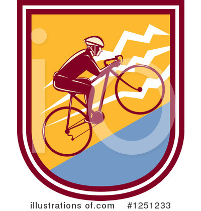 Royalty-Free (RF) Cyclist Clipart Illustration by patrimonio - Stock Sample #1251233