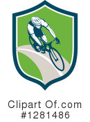 Cyclist Clipart #1281486 by patrimonio