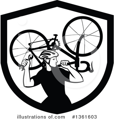 Royalty-Free (RF) Cyclist Clipart Illustration by patrimonio - Stock Sample #1361603