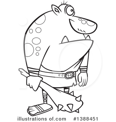 Royalty-Free (RF) Cyclops Clipart Illustration by toonaday - Stock Sample #1388451
