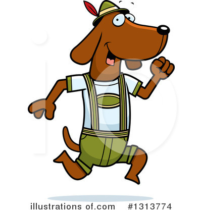 Daschund Clipart #1313774 by Cory Thoman