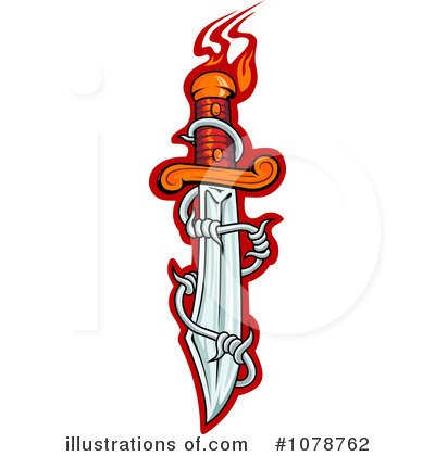 Royalty-Free (RF) Dagger Clipart Illustration by Vector Tradition SM - Stock Sample #1078762