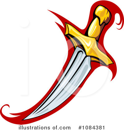 Royalty-Free (RF) Dagger Clipart Illustration by Vector Tradition SM - Stock Sample #1084381