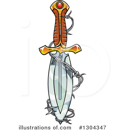 Daggers Clipart #1304347 by Vector Tradition SM