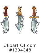 Dagger Clipart #1304348 by Vector Tradition SM