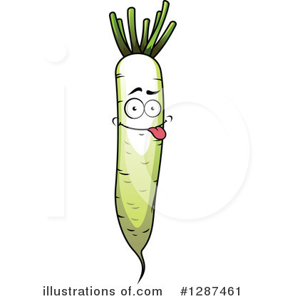 Royalty-Free (RF) Daikon Clipart Illustration by Vector Tradition SM - Stock Sample #1287461