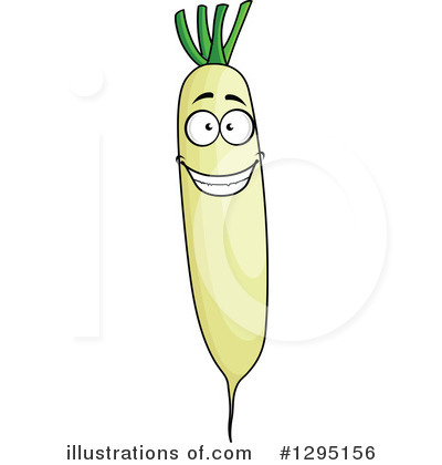 Daikon Clipart #1295156 by Vector Tradition SM