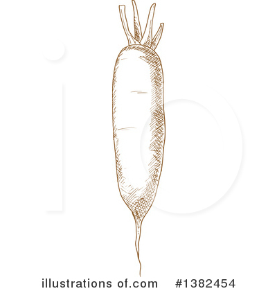 Royalty-Free (RF) Daikon Radish Clipart Illustration by Vector Tradition SM - Stock Sample #1382454