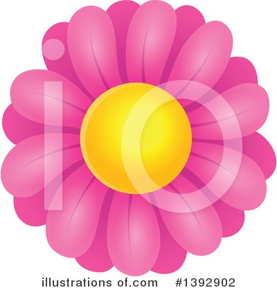 Royalty-Free (RF) Daisy Clipart Illustration by visekart - Stock Sample #1392902