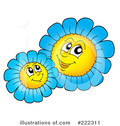 Royalty-Free (RF) Daisy Clipart Illustration by visekart - Stock Sample #222311