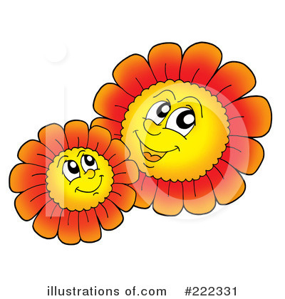 Royalty-Free (RF) Daisy Clipart Illustration by visekart - Stock Sample #222331
