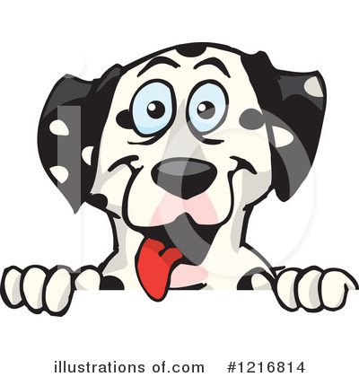 Royalty-Free (RF) Dalmatian Clipart Illustration by Dennis Holmes Designs - Stock Sample #1216814