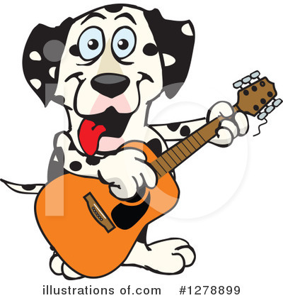 Royalty-Free (RF) Dalmatian Clipart Illustration by Dennis Holmes Designs - Stock Sample #1278899