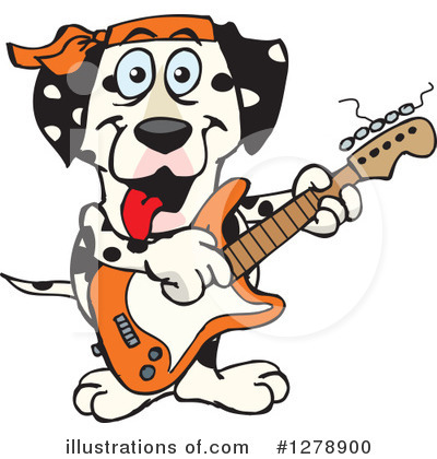 Royalty-Free (RF) Dalmatian Clipart Illustration by Dennis Holmes Designs - Stock Sample #1278900