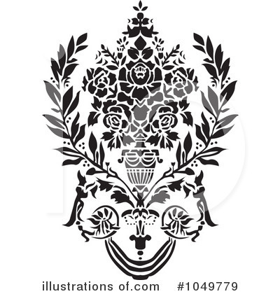 Royalty-Free (RF) Damask Clipart Illustration by BestVector - Stock Sample #1049779