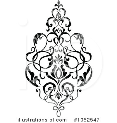 Royalty-Free (RF) Damask Clipart Illustration by BestVector - Stock Sample #1052547