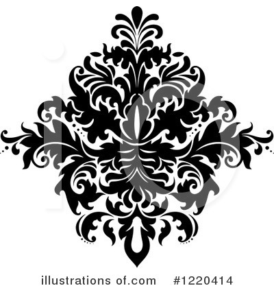 Royalty-Free (RF) Damask Clipart Illustration by Vector Tradition SM - Stock Sample #1220414
